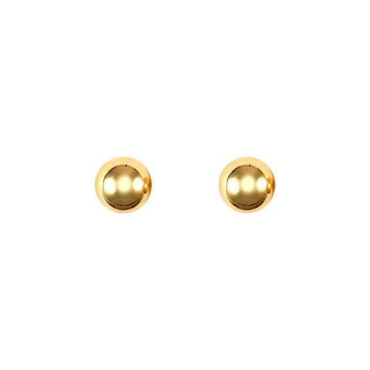 9ct Gold  Ball Bead Stud Earrings, 3mm - JES077