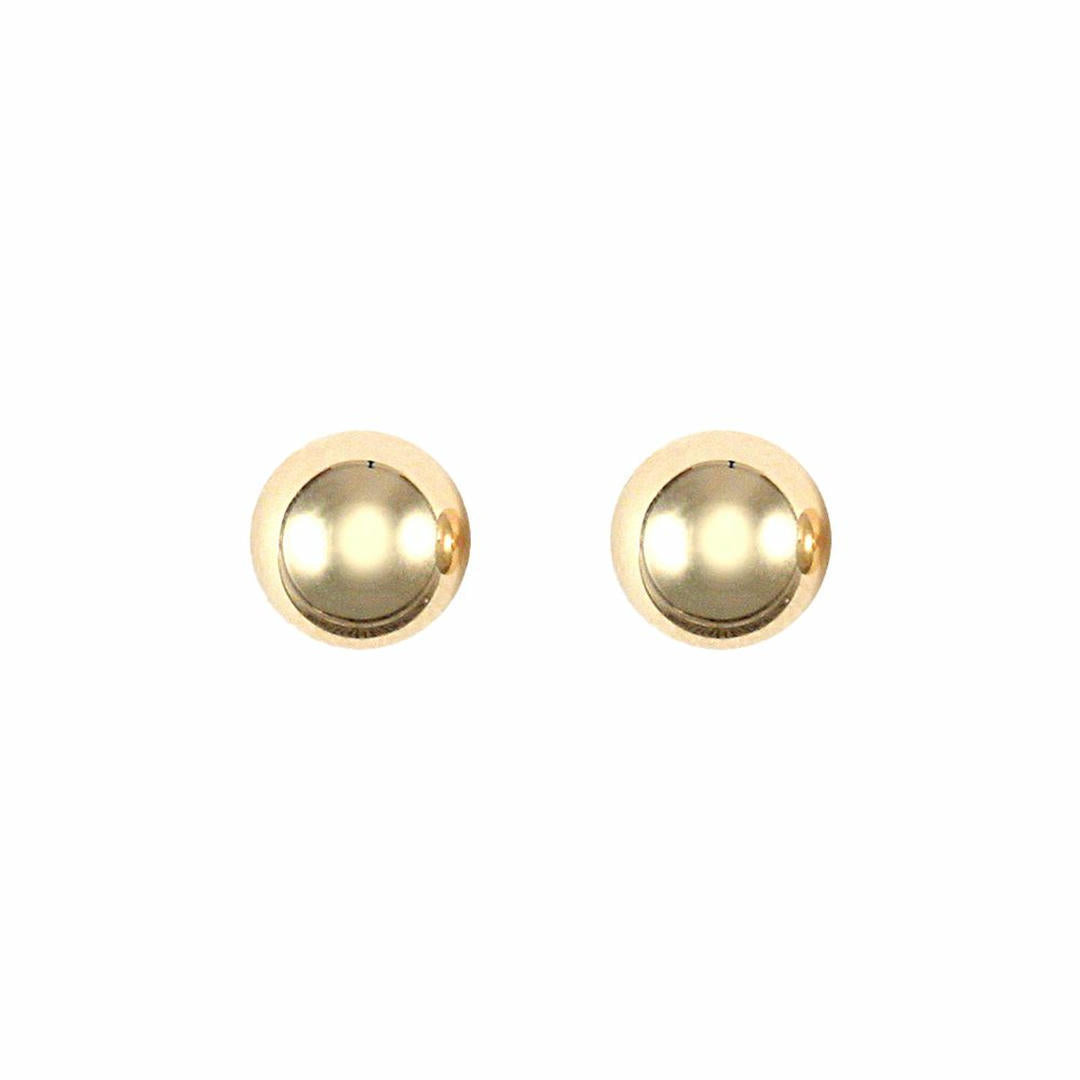 9ct Gold  Ball Bead Stud Earrings, 5mm - JES079
