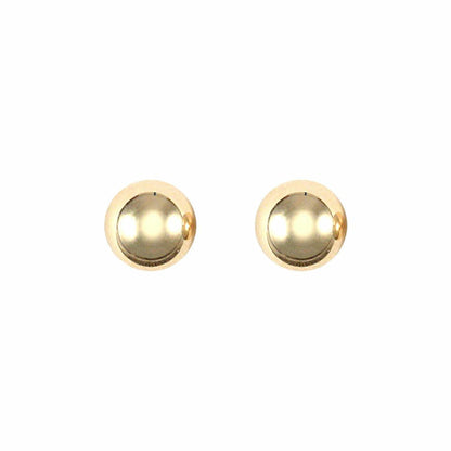 9ct Gold  Ball Bead Stud Earrings, 5mm - JES079