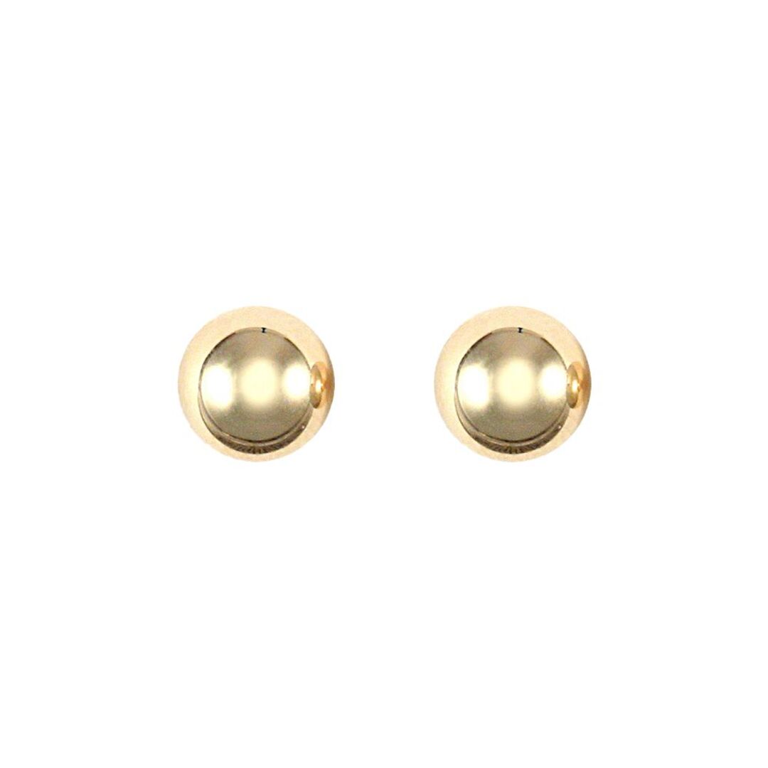 9ct Gold  Ball Bead Stud Earrings, 5mm - JES079