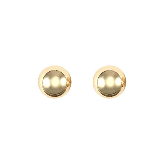 9ct Gold  Ball Bead Stud Earrings, 5mm - JES079