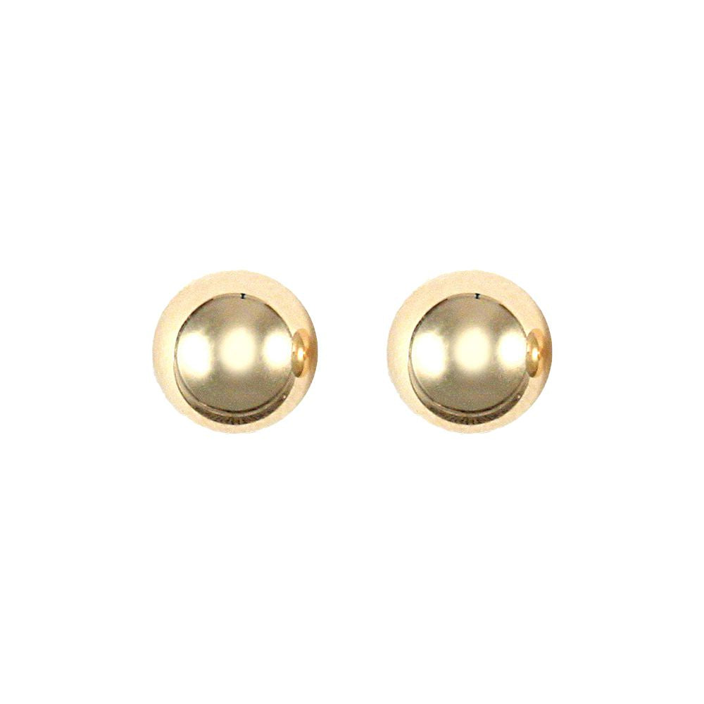 9ct Gold  Ball Bead Stud Earrings, 6mm - JES080