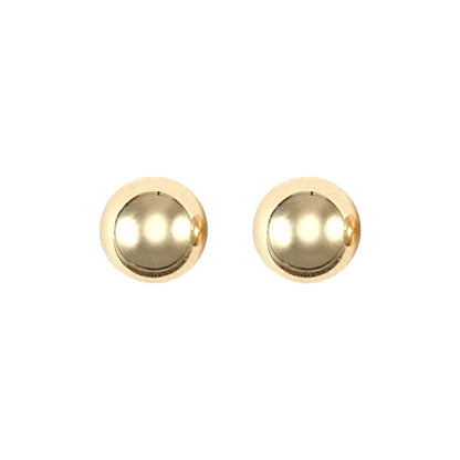 9ct Gold  Ball Bead Stud Earrings, 6mm - JES080
