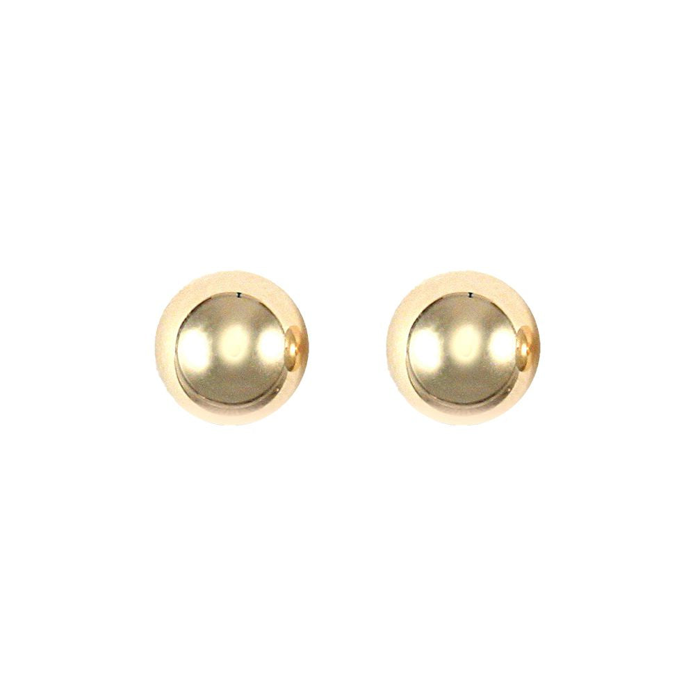 9ct Gold  Ball Bead Stud Earrings, 7mm - JES081