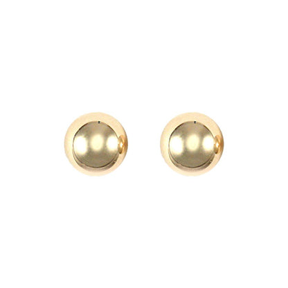 9ct Gold  Ball Bead Stud Earrings, 7mm - JES081