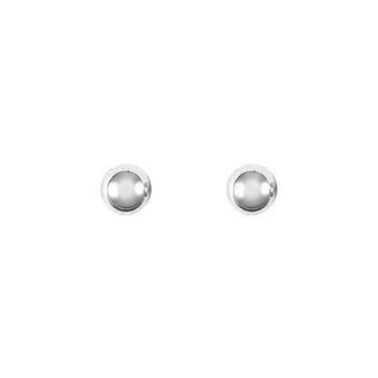 9ct White Gold  Ball Bead Stud Earrings, 3mm - JES155