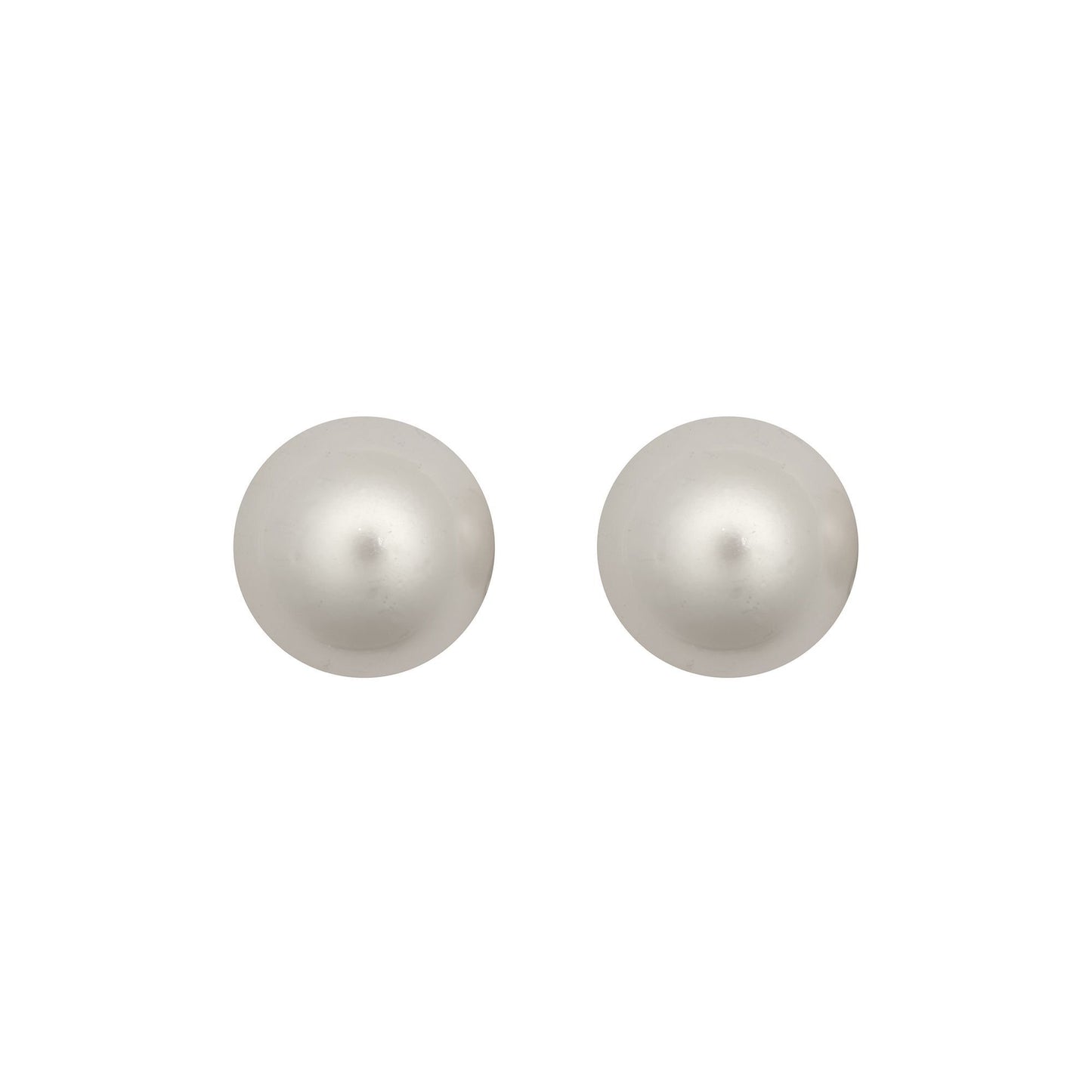 9ct Gold  South Sea Cultured Pearl Full Moon Stud Earrings 13mm - JES367