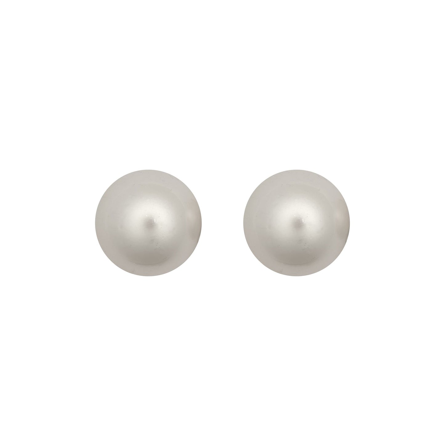 9ct Gold  South Sea Cultured Pearl Full Moon Stud Earrings 13mm - JES367