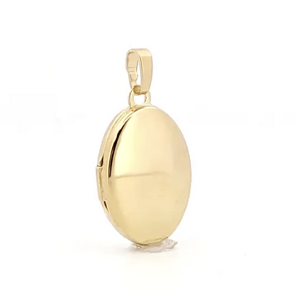 Ladies 9ct Gold  Polished Oval Pod Locket Pendant, 13x19mm - JLC136