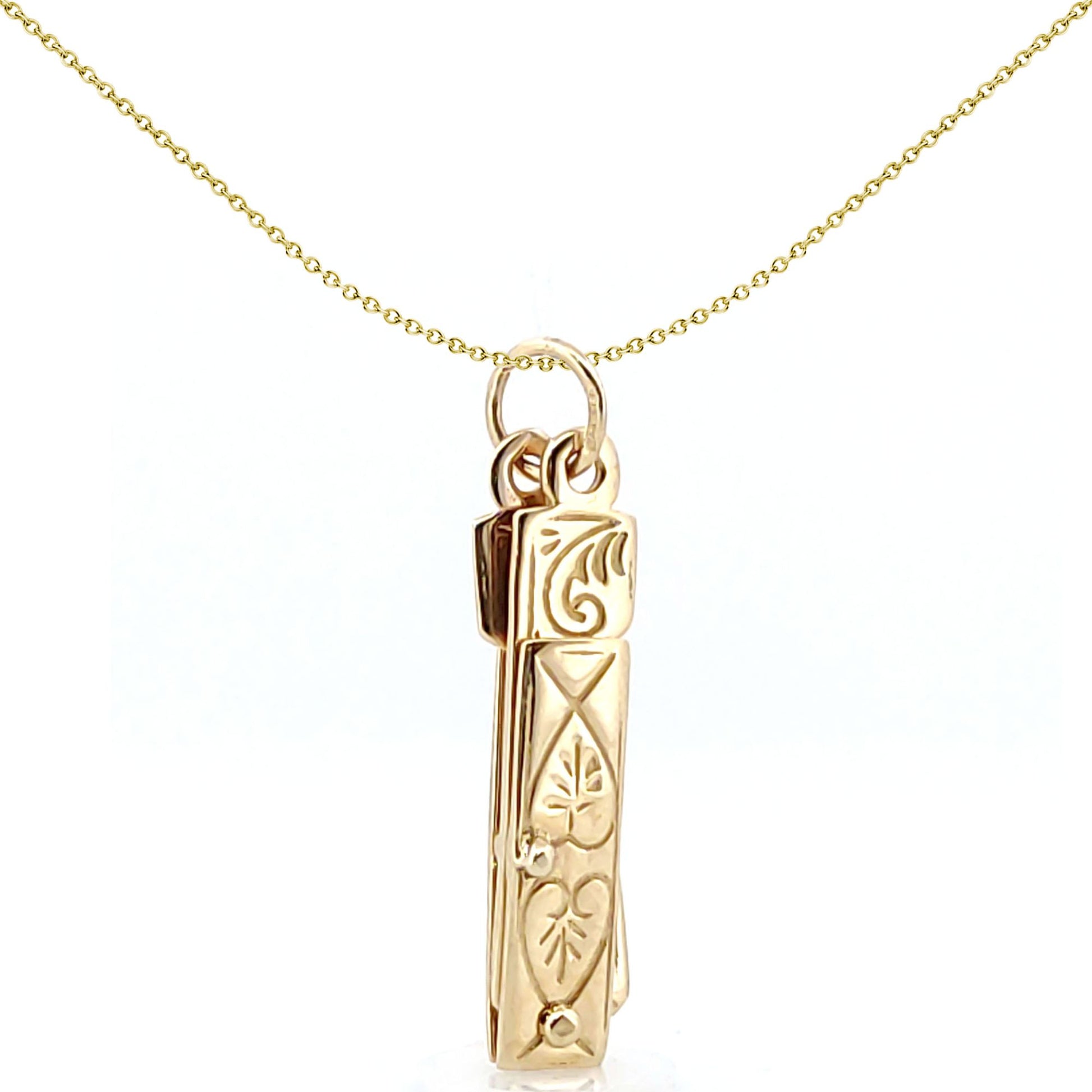 Mens 9ct Gold  Openning Closing Square & Compass Masonic Pendant - JMS003