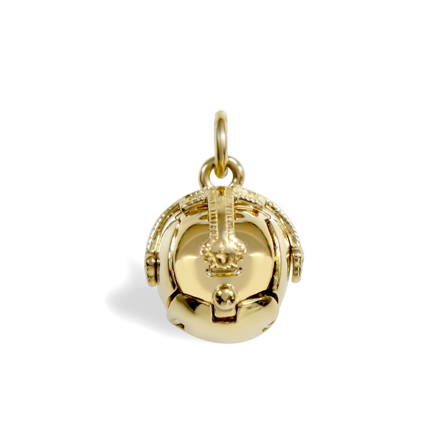 9ct Gold Silver  Foldable Fob Cross Masonic 10mm Orb Ball Pendant - JMS007