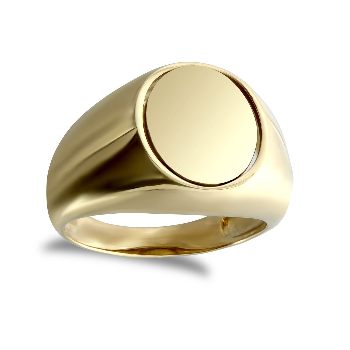 Mens 9ct Gold  Enamel Swivel Centre Oval Masonic Ring - JMS021