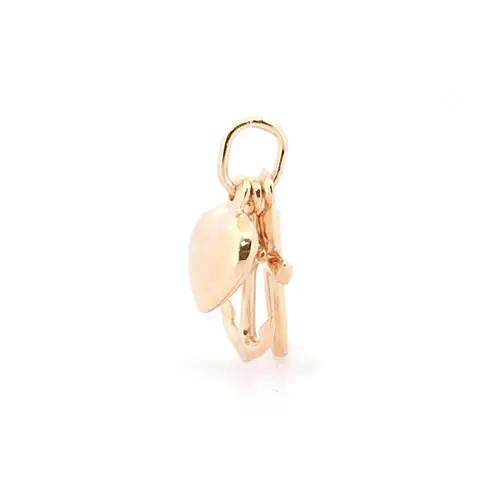 Ladies 9ct Gold  Faith Hope Charity Charm Pendant - JPC219
