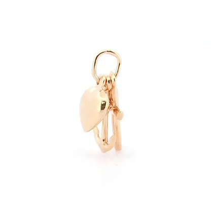 Ladies 9ct Gold  Faith Hope Charity Charm Pendant - JPC219