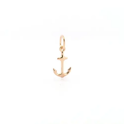 Ladies 9ct Gold  Anchor Charm Pendant - JPC220