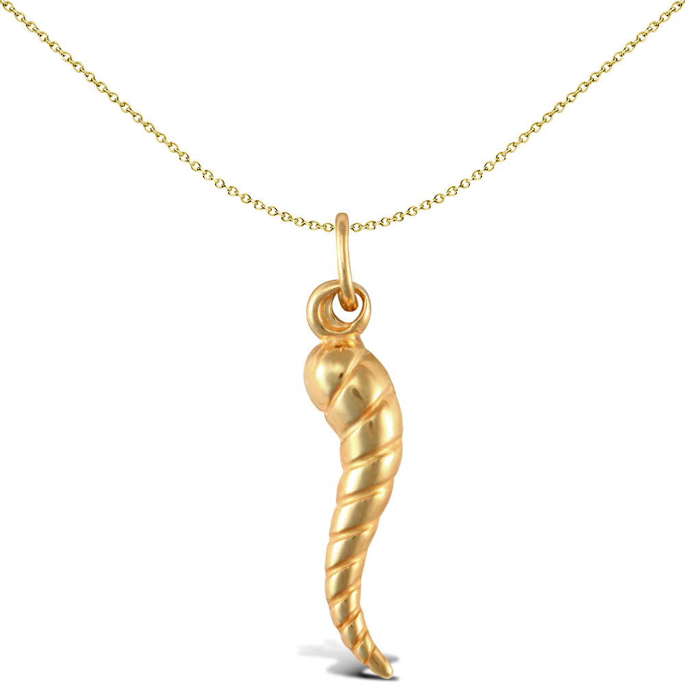 Ladies 9ct Gold  Horn of Plenty Charm Pendant - JPC231