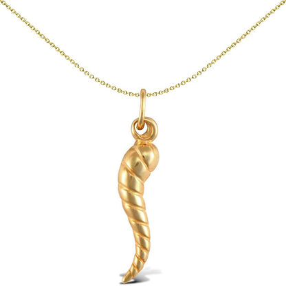 Ladies 9ct Gold  Horn of Plenty Charm Pendant - JPC231