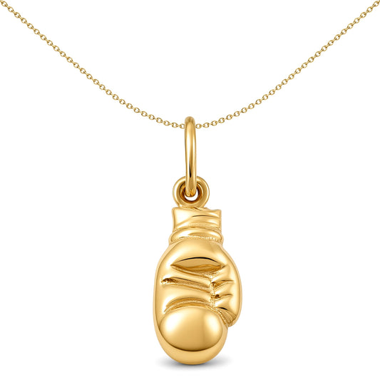 Ladies 9ct Gold  Boxing Glove Charm Pendant - JPC236