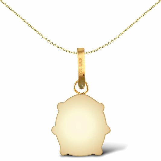 Ladies 9ct Gold  Enamel Red Black Ladybird Charm Pendant - JPC243