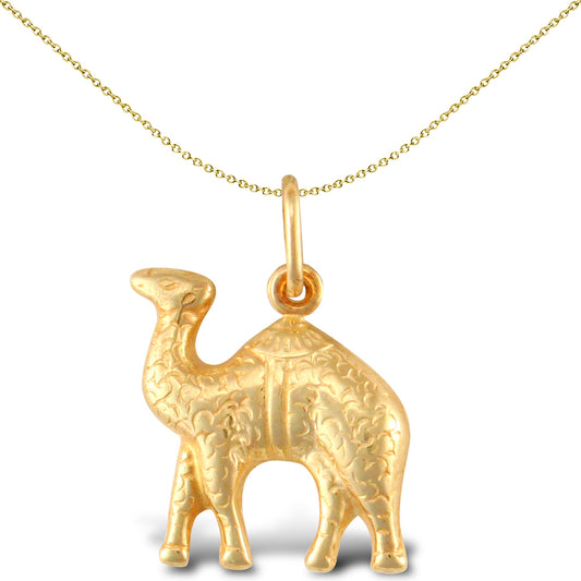 Ladies 9ct Gold  Camel Charm Pendant - JPC245