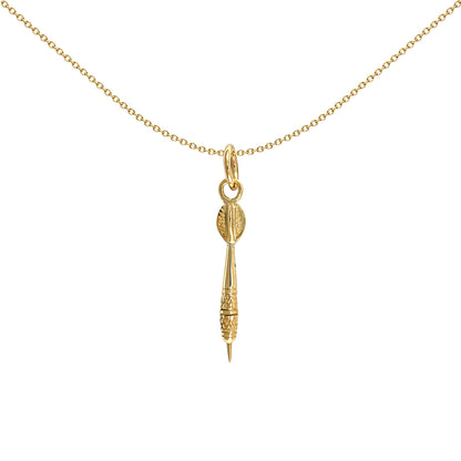 Mens Solid 9ct Gold  Dart Charm Pendant - JPD097
