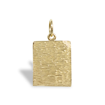 Solid 9ct Gold  Birth Certificate Charm Pendant - JPD292