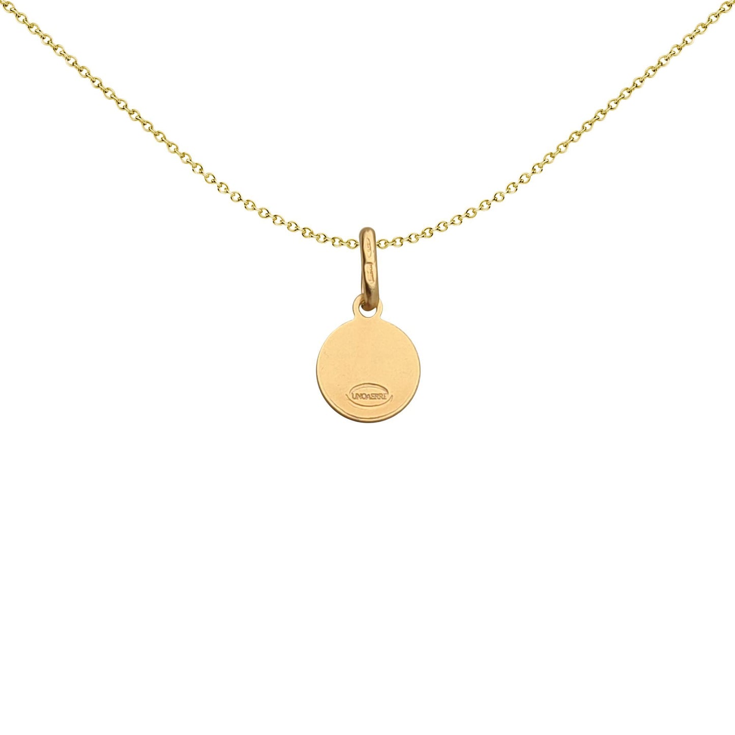 Solid 9ct Gold  Matte St Christopher Medallion Pendant - JPM001