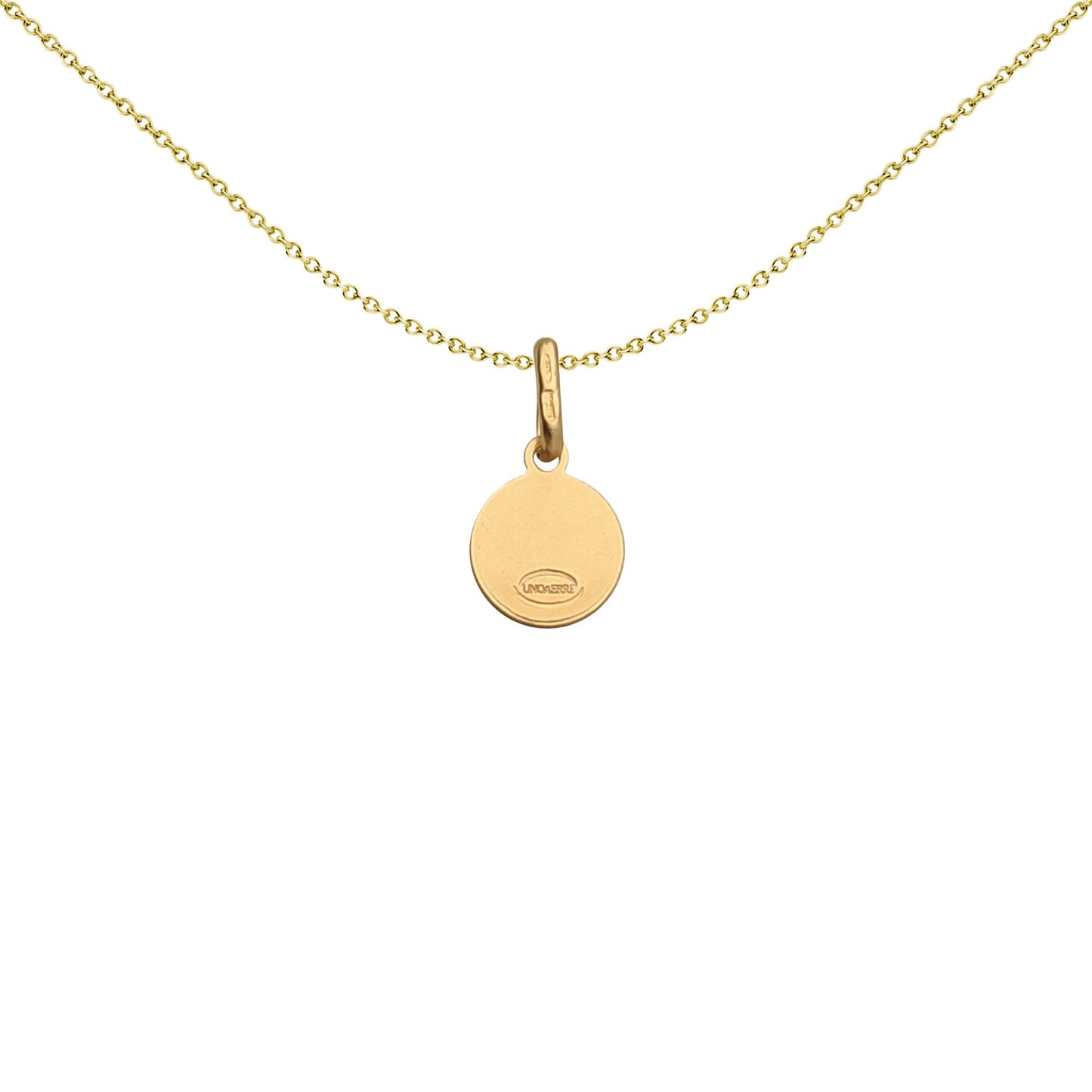 Solid 9ct Gold  Matte St Christopher Medallion Pendant - JPM001