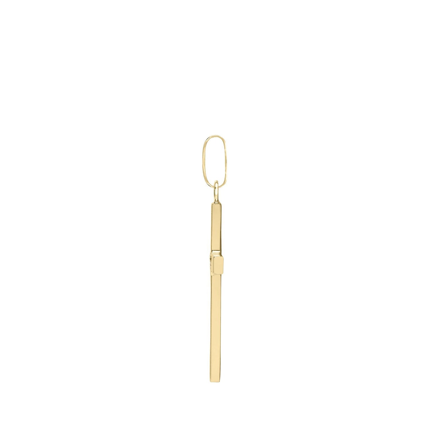 Solid 9ct Gold  Plain Cross Pendant - JPX002