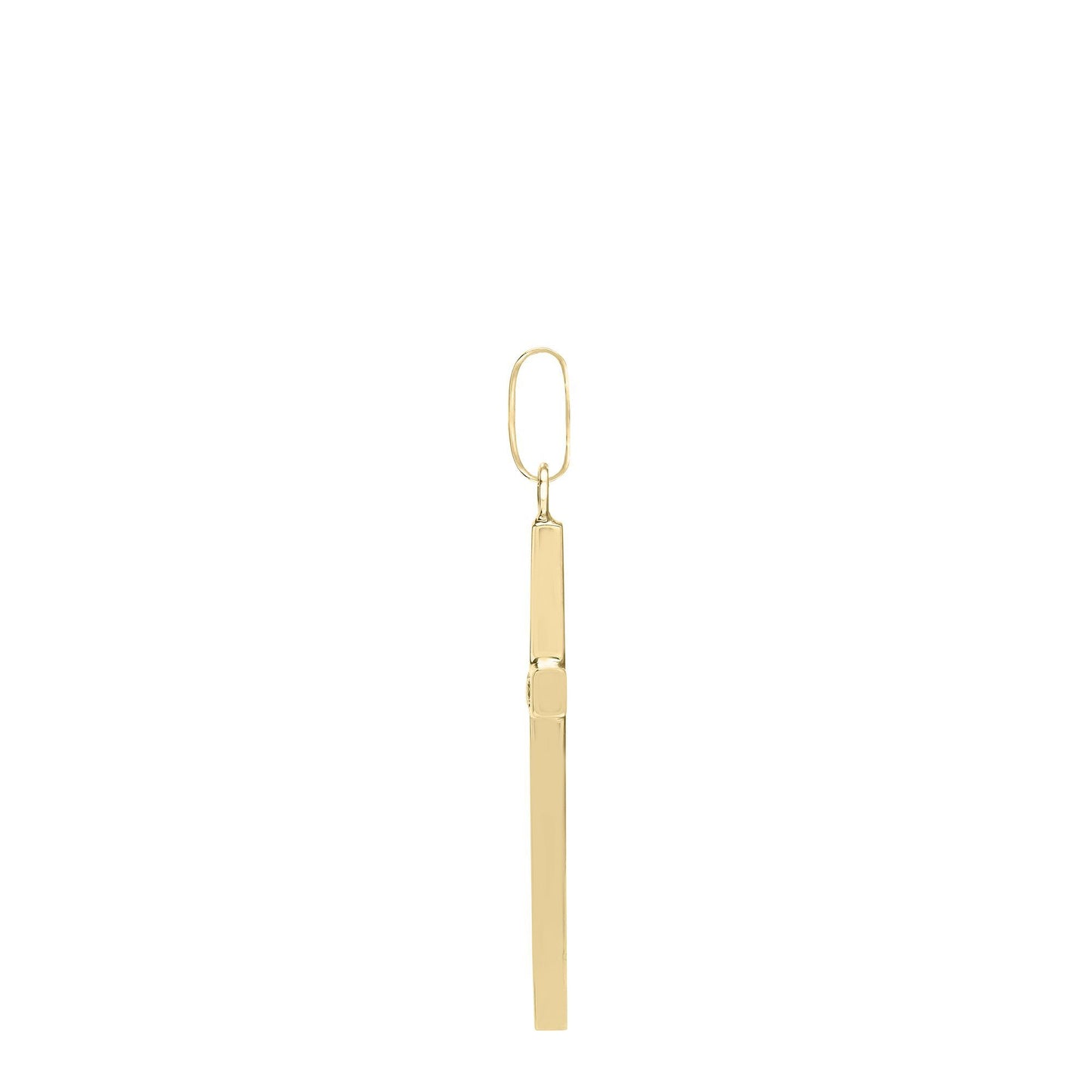 Solid 9ct Gold  Plain Cross Pendant - JPX003