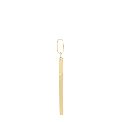 Solid 9ct Gold  Plain Cross Pendant - JPX003