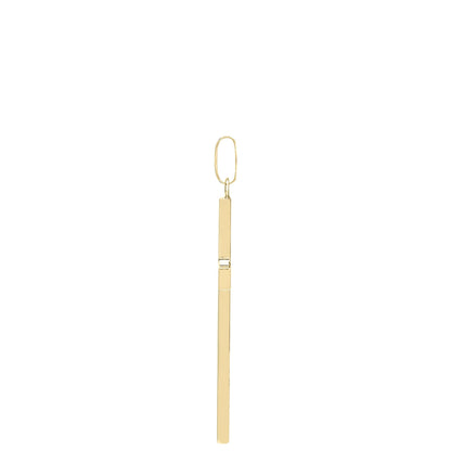 Solid 9ct Gold  Plain Cross Pendant - JPX004