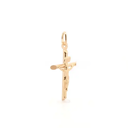 9ct Gold  INRI Crucifix Cross Pendant - JPX011