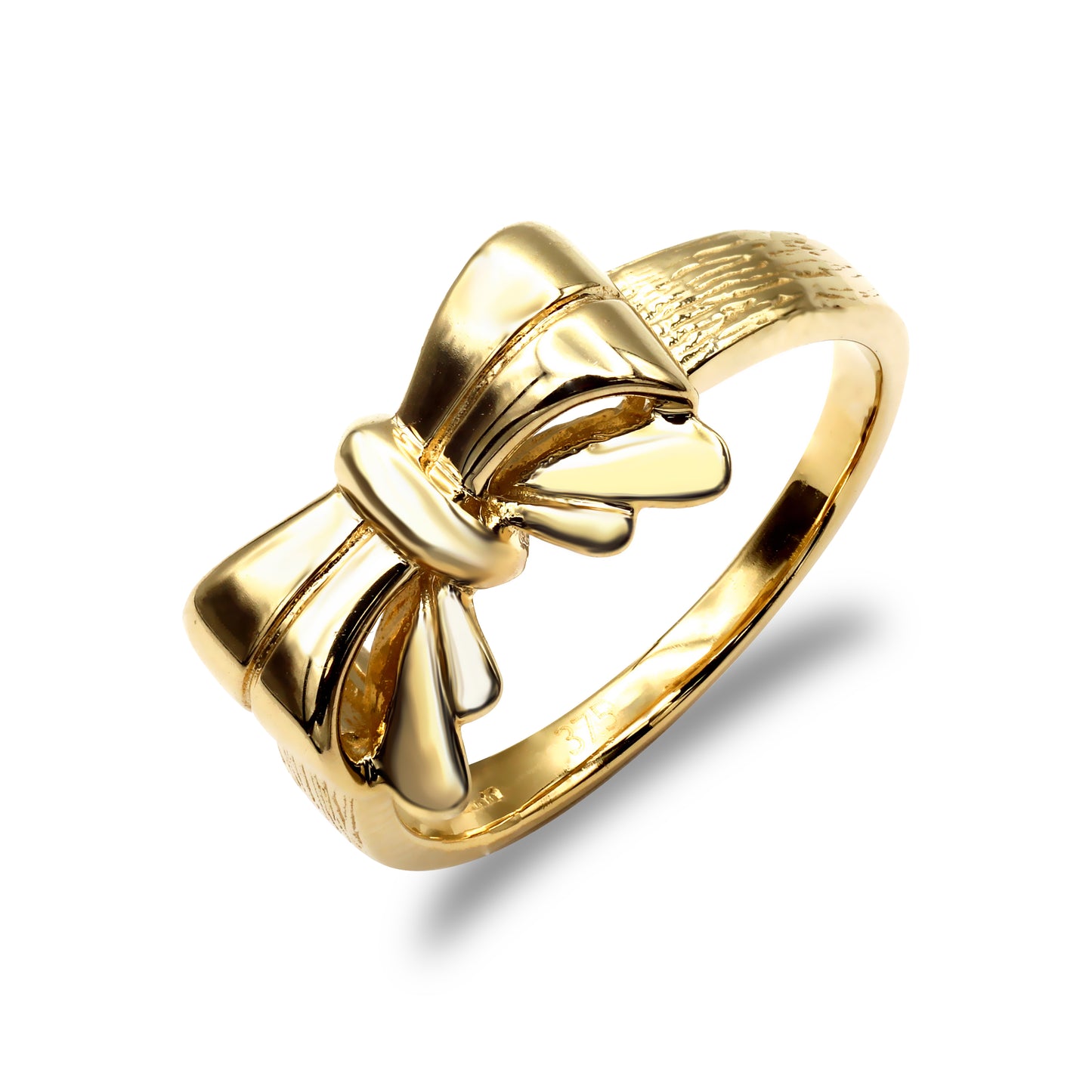 Ladies Solid 9ct Gold  Butterfly Bow Ring - JRN002
