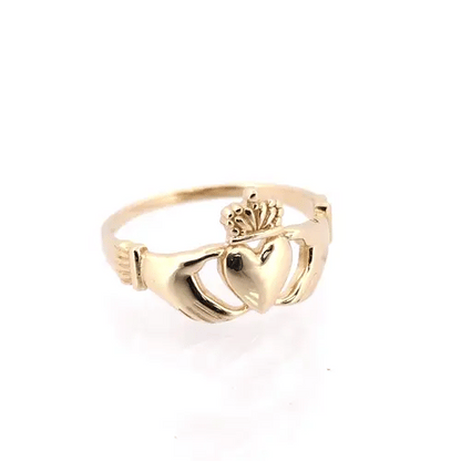 Solid 9ct Gold  Claddagh (Chladaigh) Ring - JRN102