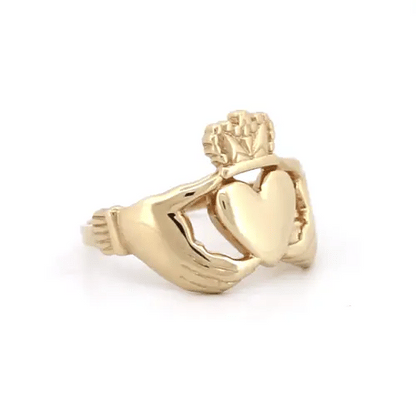 Solid 9ct Gold  Claddagh (Chladaigh) Ring - JRN103