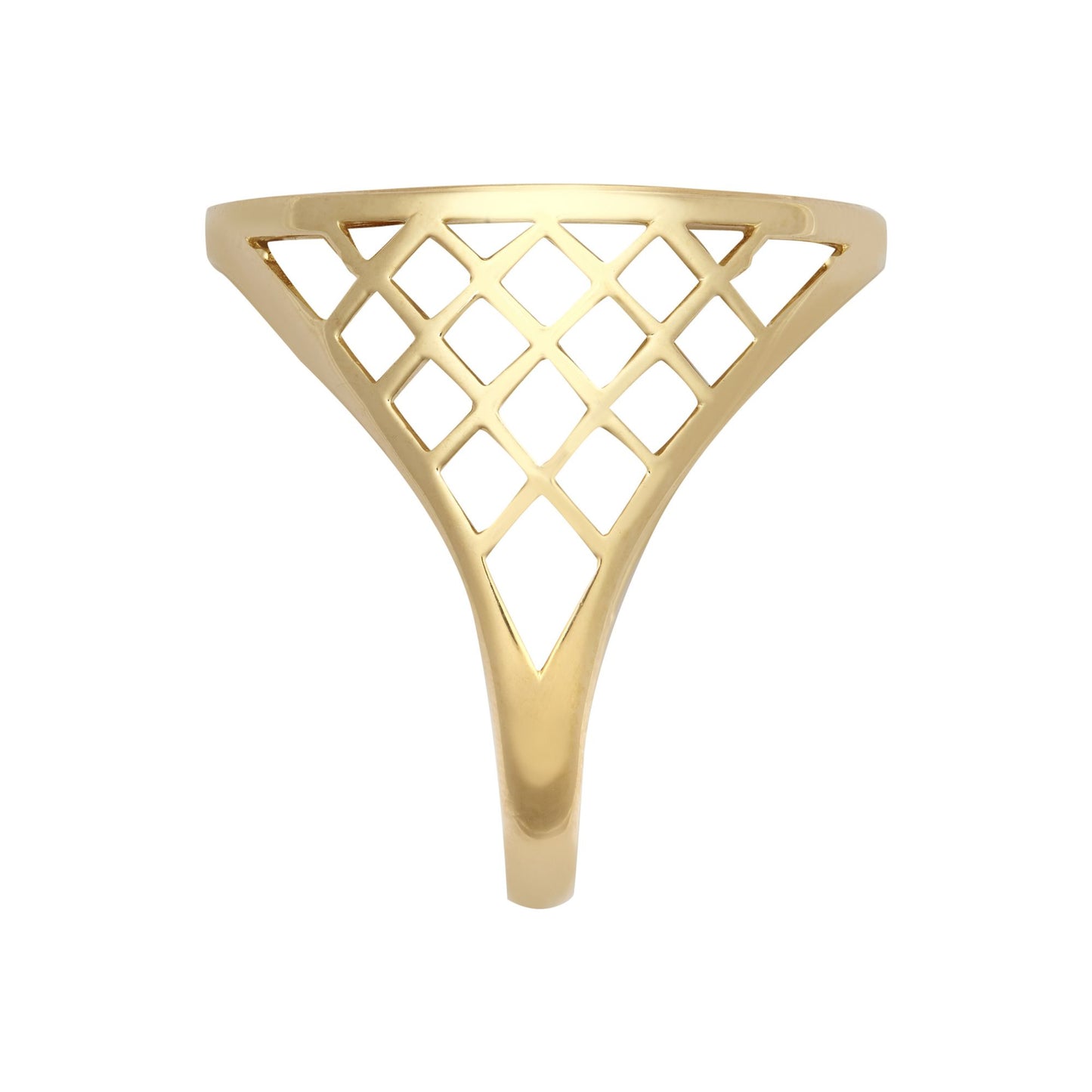 9ct Gold  St George Dragon Slayer Basket Full-Sovereign-Size Ring - JRN166