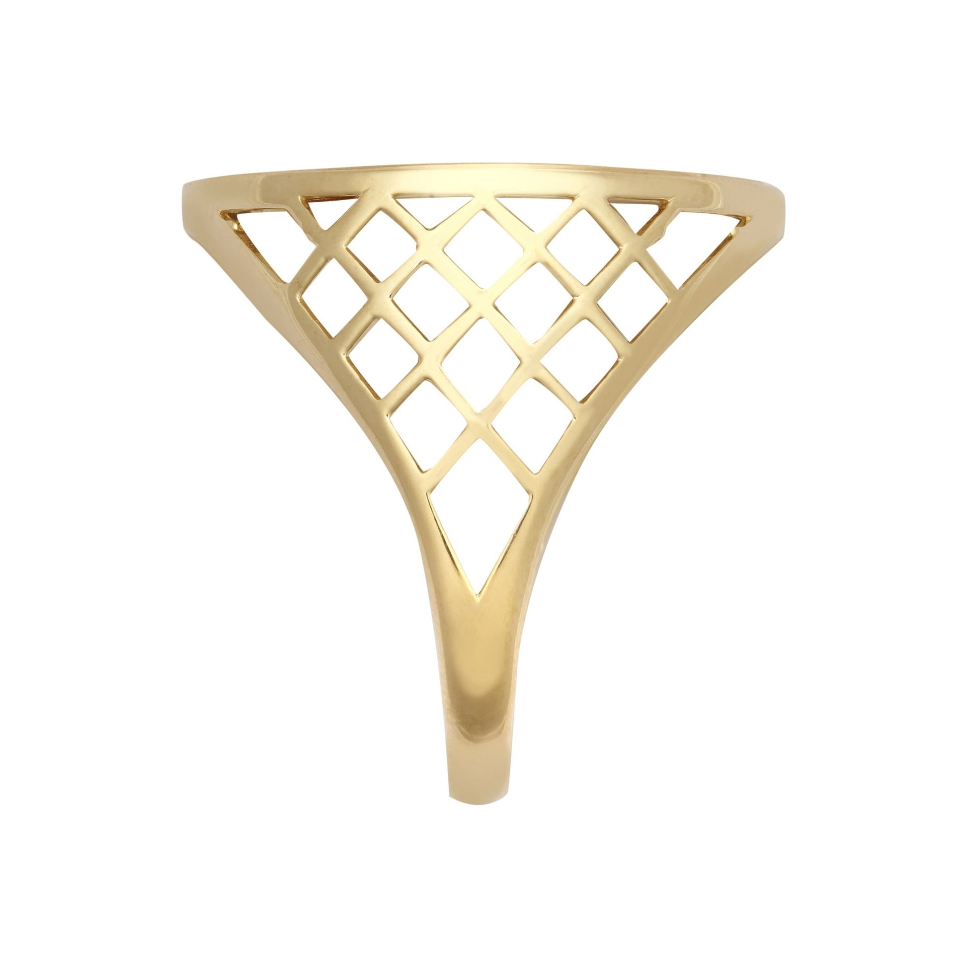 9ct Gold  St George Dragon Slayer Basket Full-Sovereign-Size Ring - JRN166