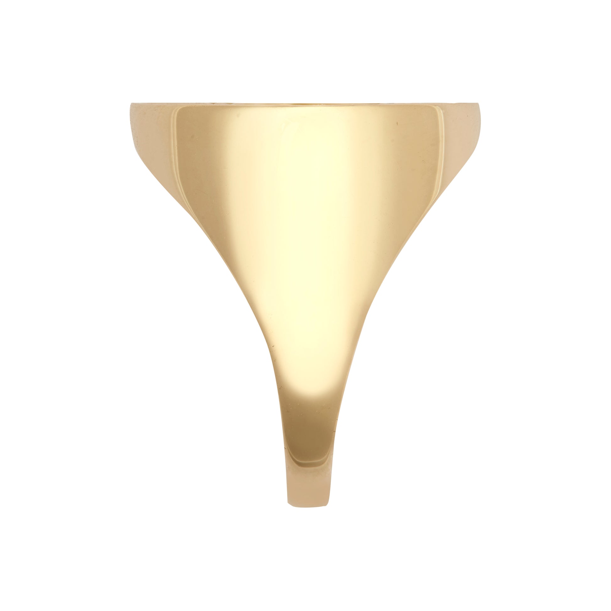 9ct Gold  Domed Polished St George Ring (Full Sov Size) - JRN172-F