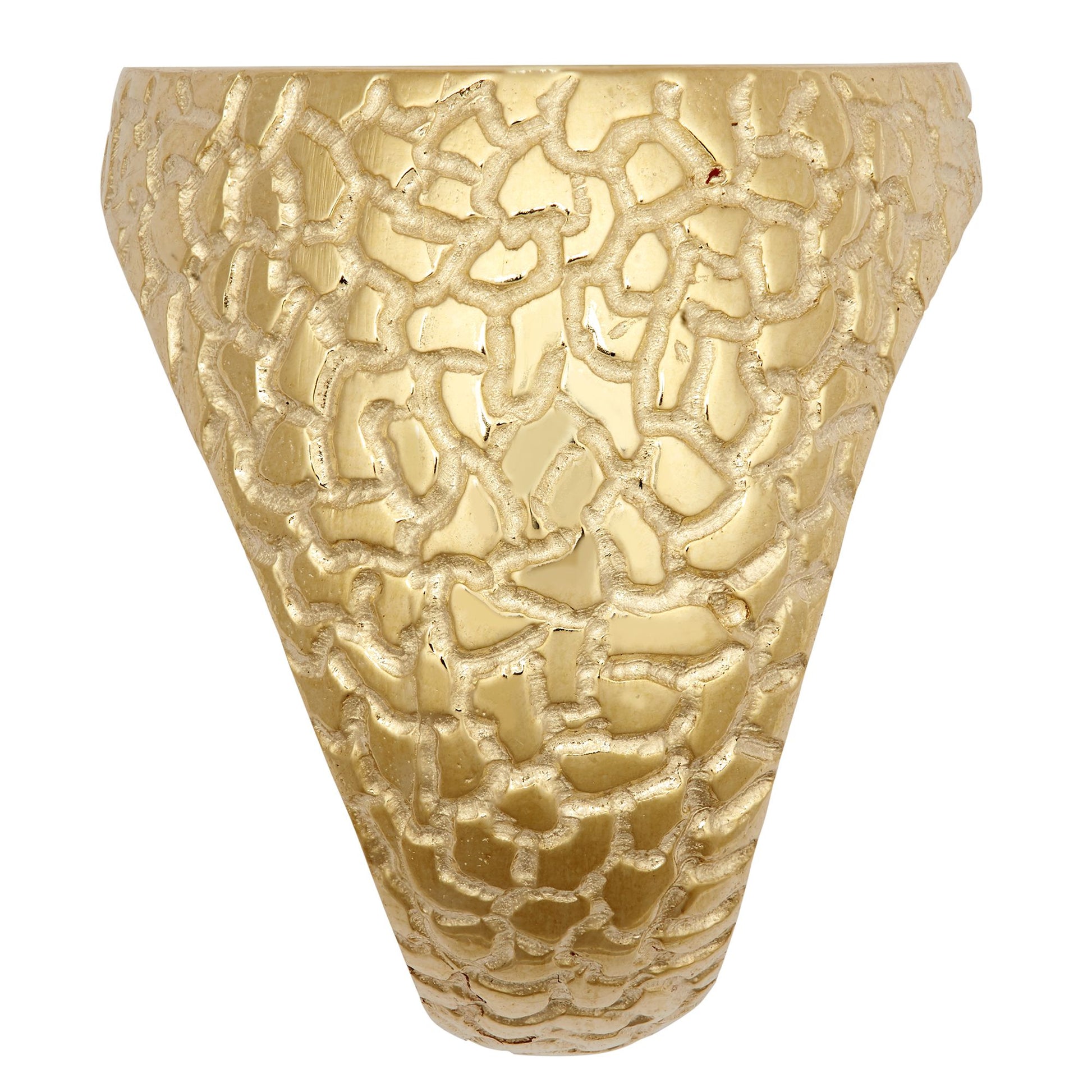 9ct Gold  Crocodile Round Bezel Full Sovereign Coin Mount Ring - JRN555-F