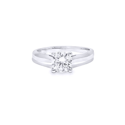 9ct White Gold  Lab Created Diamond Solitaire Travel Ring 1.00CT - LABJRN594