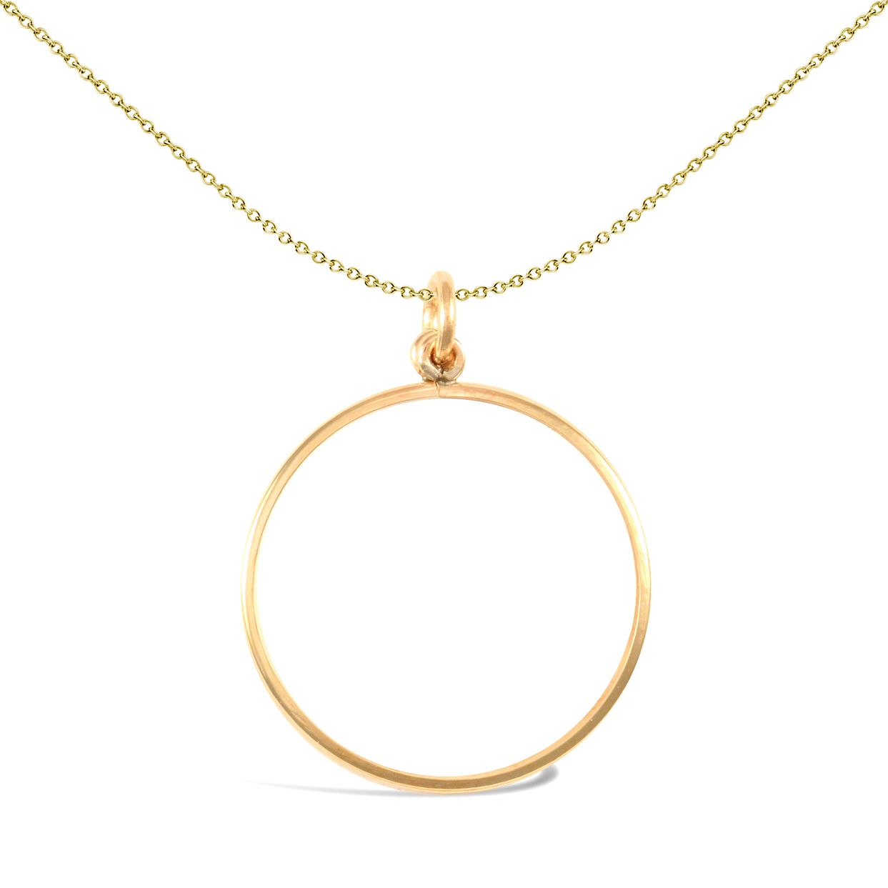 9ct Gold  Plain 10th Oz Krugerrand Brittania Coin Mount Pendant - JSP019-T