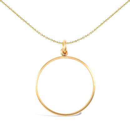 9ct Gold  Plain 10th Oz Krugerrand Brittania Coin Mount Pendant - JSP019-T