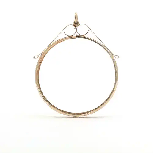 9ct Gold  Scroll Top Britannia Krugerrand 1oz Coin Mount Pendant - JSP024