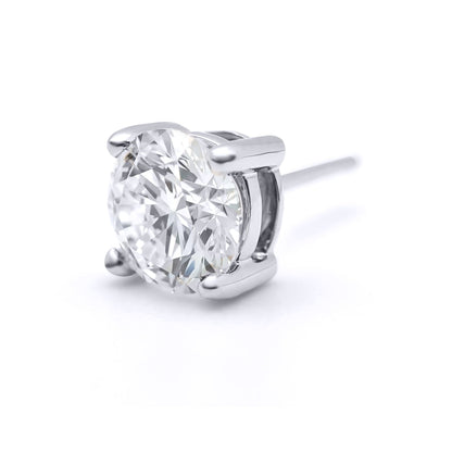18ct White Gold  D/VS Lab Created Diamond Stud Earrings 2.00ct - LAB18E005-200