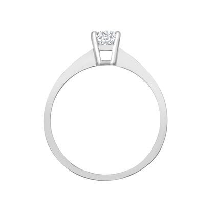 18ct White Gold  1ct D/VS Lab Grown Diamond Solitaire Ring - LAB18R321-100