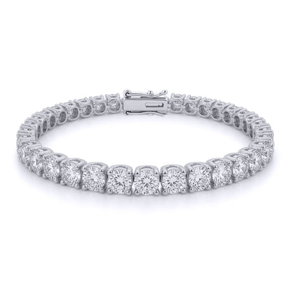9ct White Gold  15ct Certified Lab Grown Diamond Tennis Bracelet - LAB9B019-1500