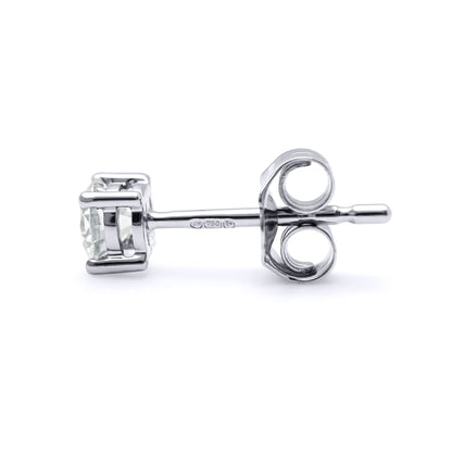 9ct White Gold  D/VS Lab Created Diamond Stud Earrings 0.50ct - LAB9E096-050