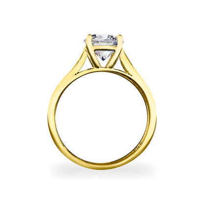 9ct Gold  Lab Created Diamond Solitaire Ring 7mm 1.25CTS - LABJRN554