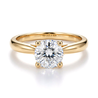 9ct Gold  Lab Created Diamond Solitaire Travel Ring 1.00CT - LABJRN593